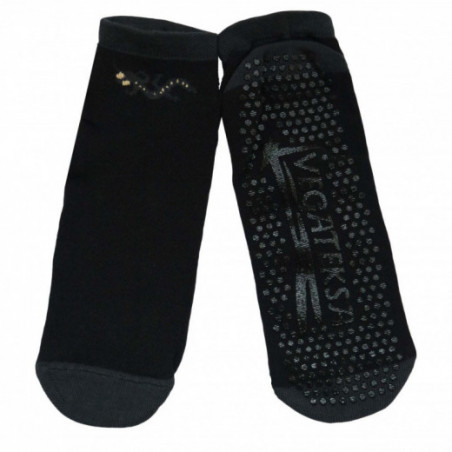 Gumuotais padais trumpos sporto ir laisvalaikio kojinės juodas Driežiukas 44300G