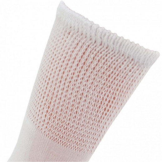 Nespaudžiančios blauzdų kojinės diabetikams pliušiniu padu Balta 54500DB