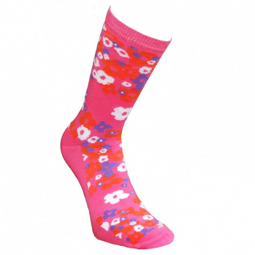 Rožinės kojinės Smulkios gėlytės 34900