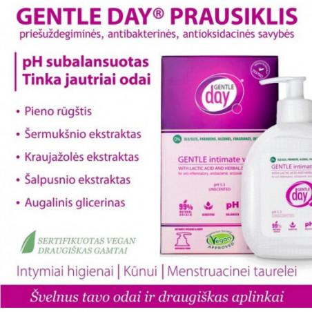 Intymios higienos prausiklis Gentle Day 250 ml