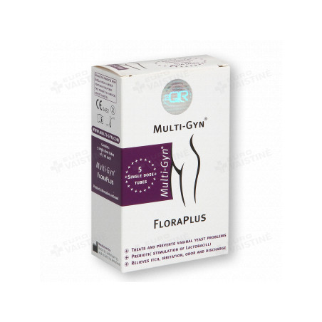 MULTI-GYN® priešgrybelinis makšties gelis FLORAPLUS, 5 vnt., 5 ml