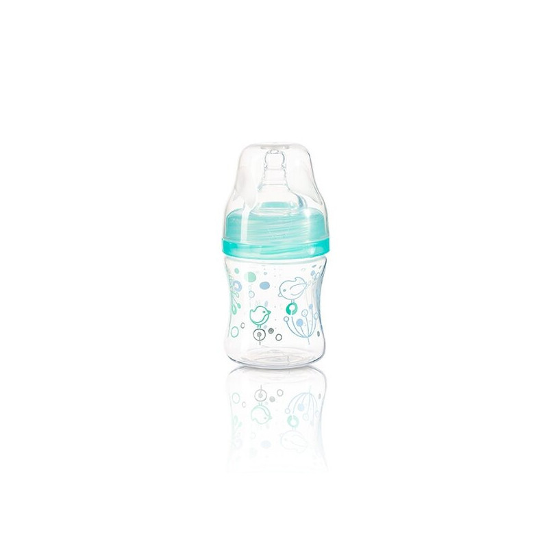 BabyOno dieglių nesukeliantis plataus kaklelio buteliukas 120 ml nuo 0 mėn mėtinis 402/01