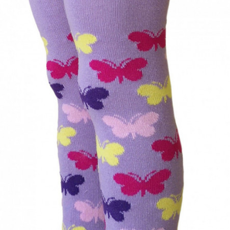 Violetinės pėdkelnės vaikams Margi drugeliai 14900