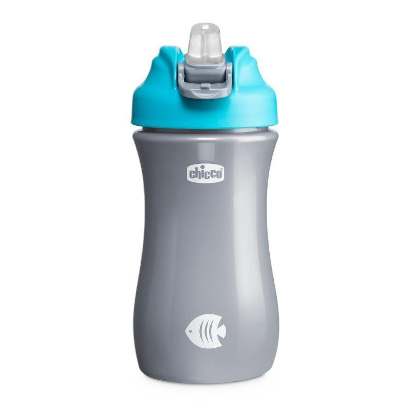 CHICCO 00006920200000 Bidonas su minkštu kandikliu 350 ml 2Y+ BOY