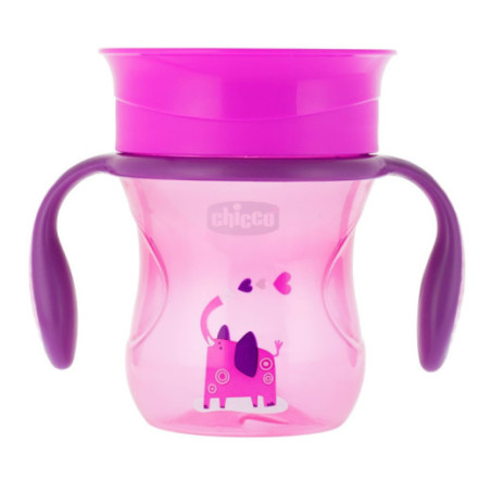 CHICCO 00006951100000 360 gerti mokantis puodelis 12m+ mergaitė