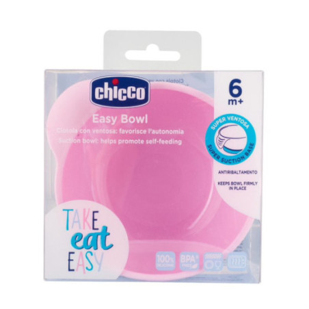 CHICCO 00010221100000 Silikoninis dubenėlis mergaitei