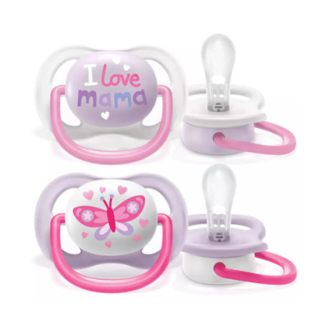 AVENT SCF080/02 Ultra Air Happy manekenas 0-6M kūdikis mergaitė I love mama/butterfly