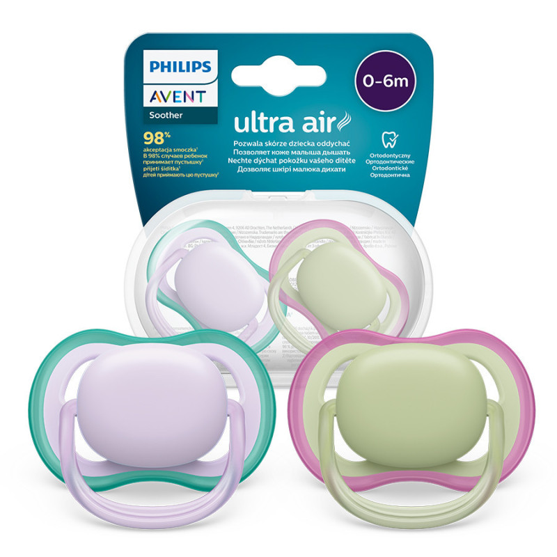 AVENT SCF085/24 Ultra Air manekenas 0-6 m, violetinės/žalios spalvos