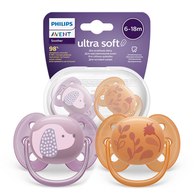 AVENT SCF091/18 Ultra Soft 6-18 m gėlių/šunų manekenas