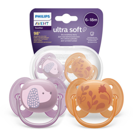 AVENT SCF091/18 Ultra Soft 6-18 m gėlių/šunų manekenas