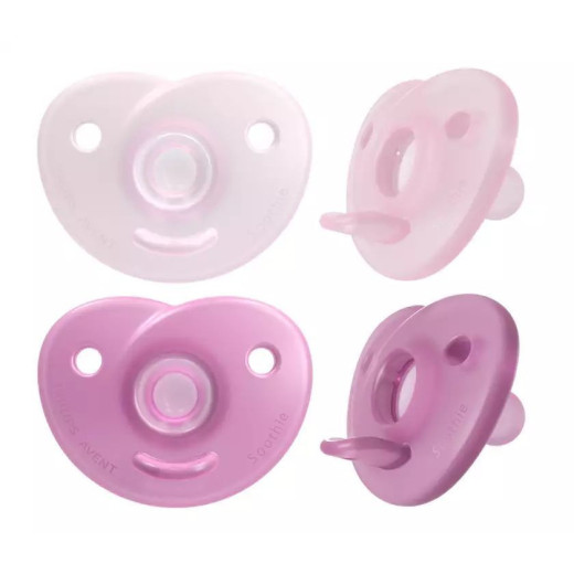 AVENT SCF099/22 CURVED SOOTHIE GIRL čiulptukas 0-6 m