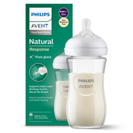 AVENT SCY933/01 Natūralaus stiklo buteliukas 240 ml