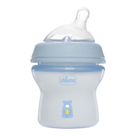 CHICCO 00081311200000 NF plastikinis butelis 0m+ 150 ml berniukas