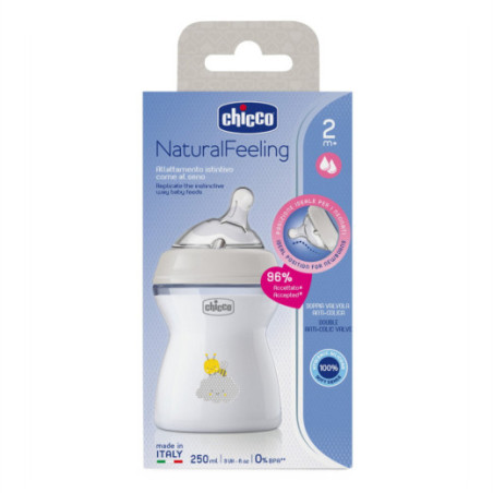 CHICCO 00081323300000 NF plastikinis butelis 2m+ 250 ml neutralus