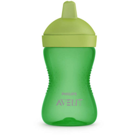 AVENT SCF804/03 Kietas puodelis su kramtymui atspariu kandikliu 300ml 18+ žalias