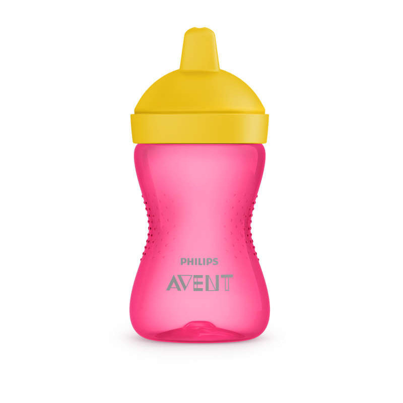 AVENT SCF804/04 Kietas puodelis su kramtymui atspariu kandikliu 300ml 18+ rožinis