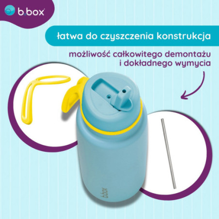 B.BOX BB501501 Termo butelis su sulankstomu kandikliu - nerūdijančio plieno termosas 1 l Pool Side