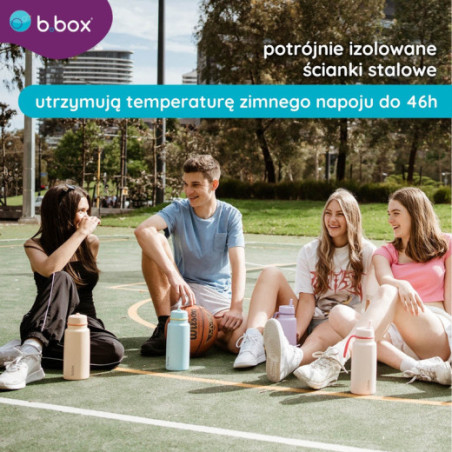 B.BOX BB501501 Termo butelis su sulankstomu kandikliu - nerūdijančio plieno termosas 1 l Pool Side