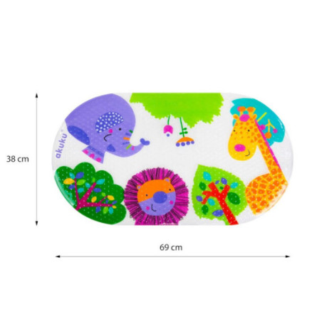 AKUKU A0655 Neslystantis vonios kilimėlis 69x39 cm