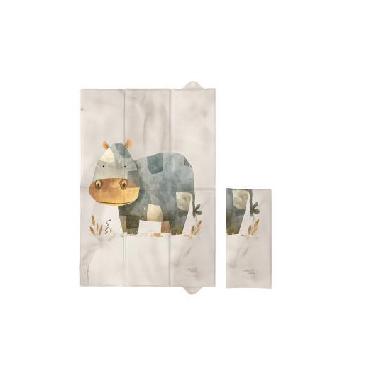 CEBA 305-000-780 Sulankstomas persirengimo kilimėlis 40x60 Basic Cosy Hippo