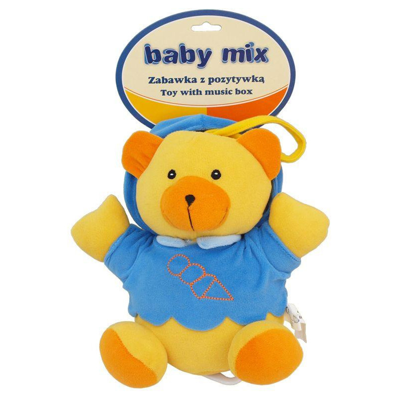 BABY MIX TK/P/1034-0300 Mėlyna meškiukų muzikinė dėžutė 17218