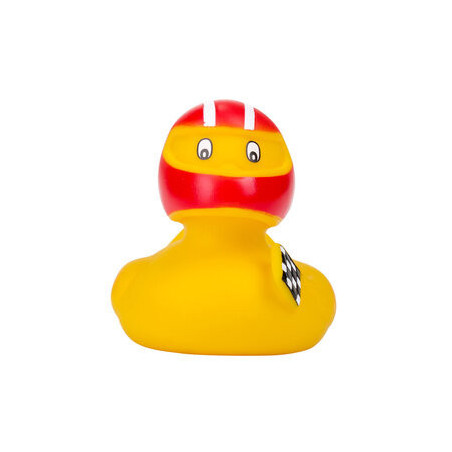 CANPOL 2/992 Žaislai Squeaky duckling - Ledo ritulininkas raudonas