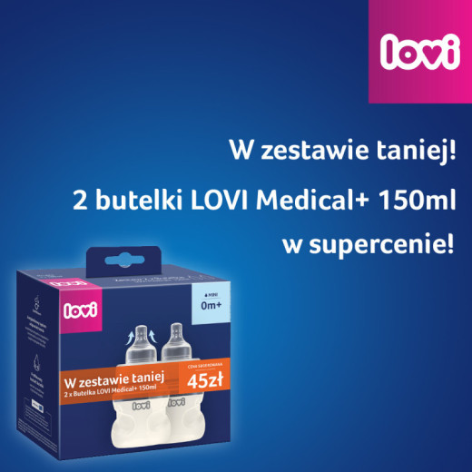 LOVI 0273 Medical+ 150ml buteliukas duopack