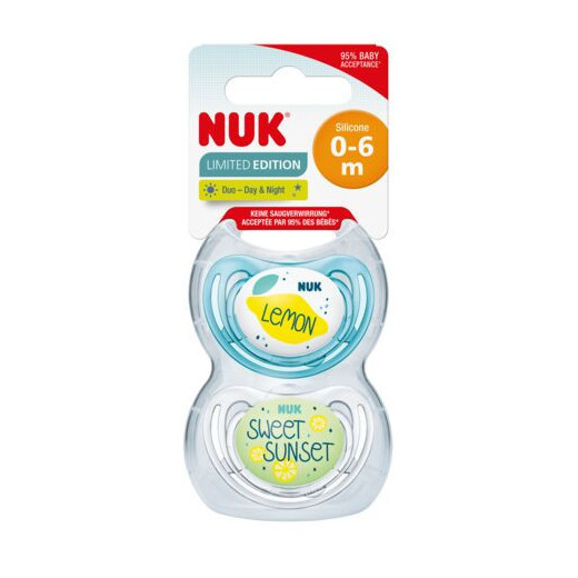 NUK 175274 0-6m-cy FREESTYLE FRUITS manekenas 2 vnt