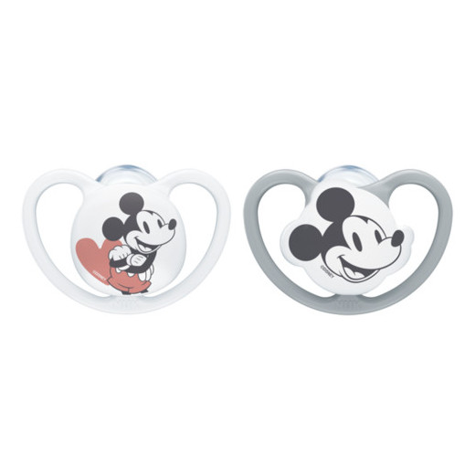 NUK 175281 0-6 silikoninis čiulptukas SPACE MICHAEL MOUSE 2vnt