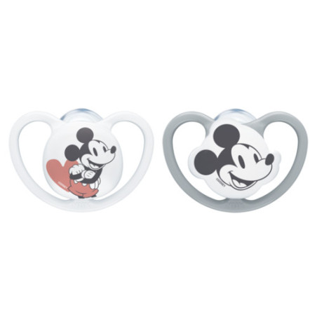 NUK 175281 0-6 silikoninis čiulptukas SPACE MICHAEL MOUSE 2vnt