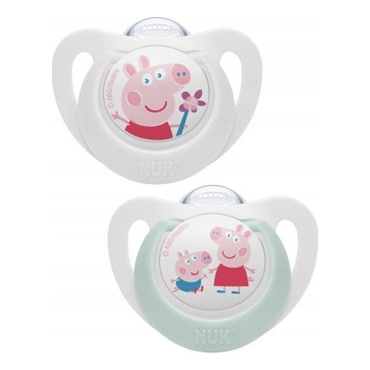 NUK 176335 6-18 m silikoninis čiulptukas PEPPA