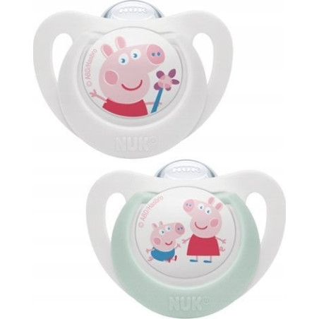 NUK 176335 6-18 m silikoninis čiulptukas PEPPA