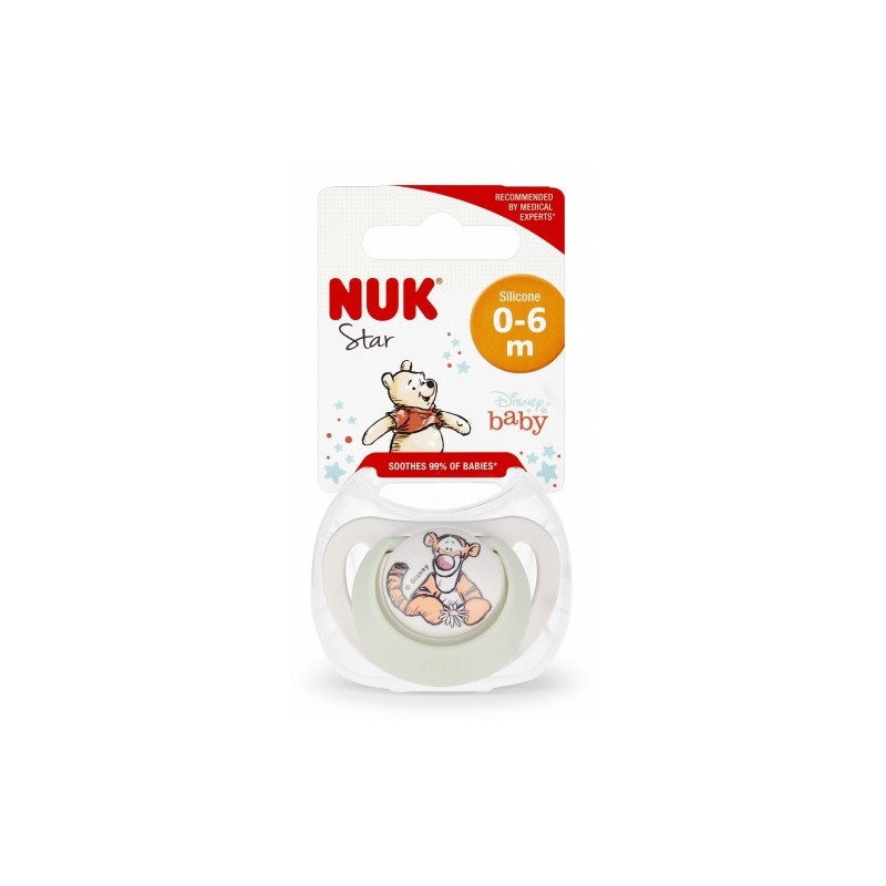 NUK 730905 Silikoninis čiulptukas 0-6 mėn.