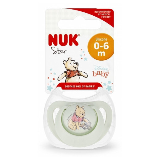 NUK 730905 Silikoninis čiulptukas 0-6 mėn.