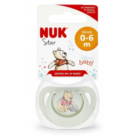 NUK 730905 Silikoninis čiulptukas 0-6 mėn.