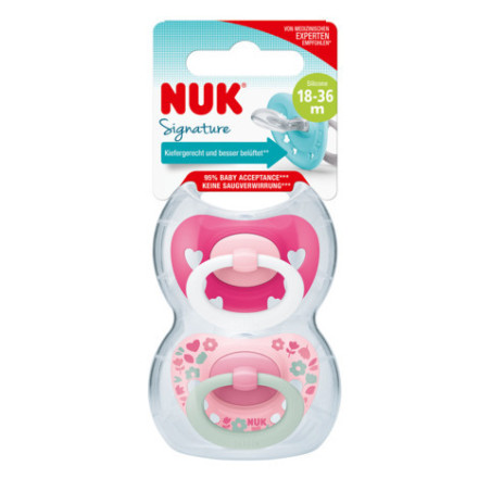 NUK 739696 SIGNATURE 18-36 manekenas 2 vnt. silikoninis