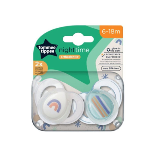 TOMMEE TIPPEE TTP43336297 NIGHT TIME manekenai 6-18m mišinys 2pak