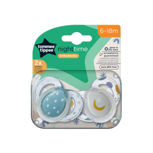 TOMMEE TIPPEE TTP43336297 NIGHT TIME manekenai 6-18m mišinys 2pak