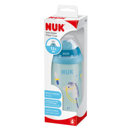 NUK 255410 300 ml FLEXI CUP su šiaudeliu