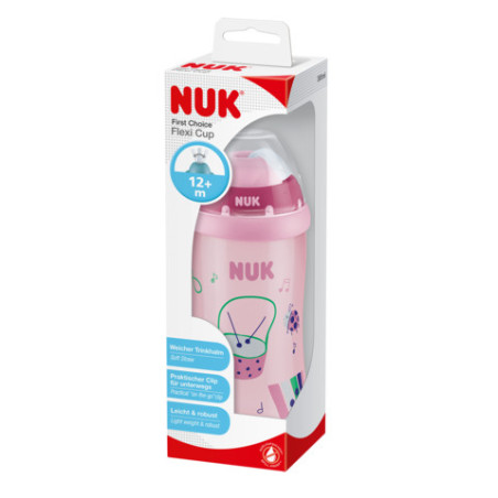 NUK 255410 300 ml FLEXI CUP su šiaudeliu