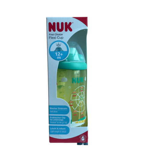 NUK 255410 300 ml FLEXI CUP su šiaudeliu