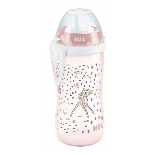 NUK 255649 KIDDY CUP nelašinantis puodelis 300 ml. DISNEY BAMBI 12M.