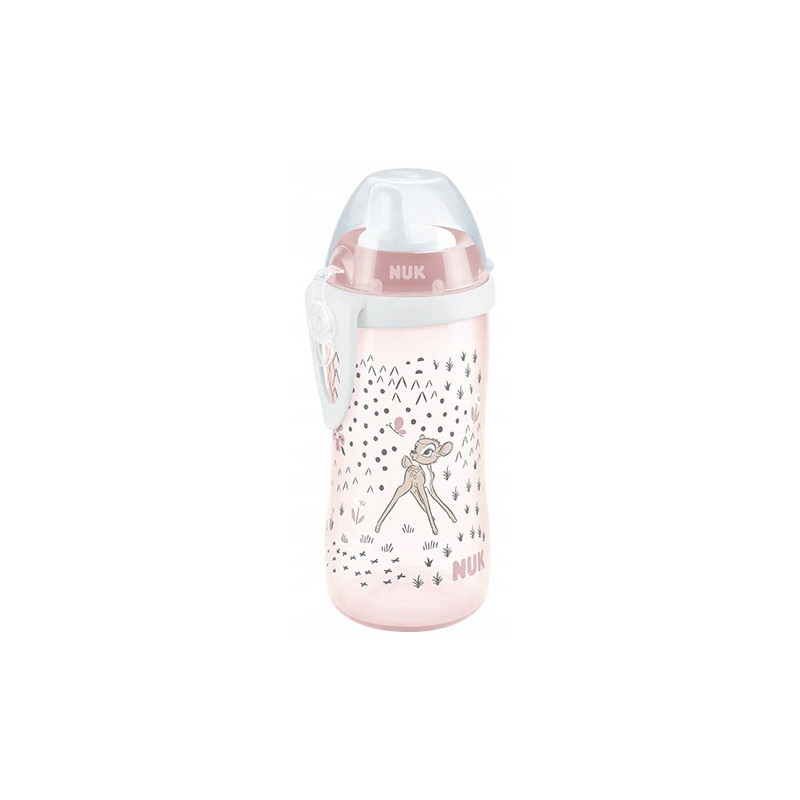 NUK 255649 KIDDY CUP nelašinantis puodelis 300 ml. DISNEY BAMBI 12M.