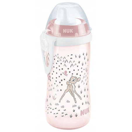 NUK 255649 KIDDY CUP nelašinantis puodelis 300 ml. DISNEY BAMBI 12M.