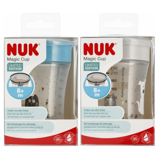 NUK 255684 MAGIC 230 ml puodelis 8m+