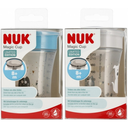 NUK 255684 MAGIC 230 ml puodelis 8m+