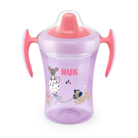 NUK 751140 EVOLUTION TRAINER CUP 230 ml lašinamas puodelis