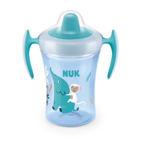 NUK 751140 EVOLUTION TRAINER CUP 230 ml lašinamas puodelis