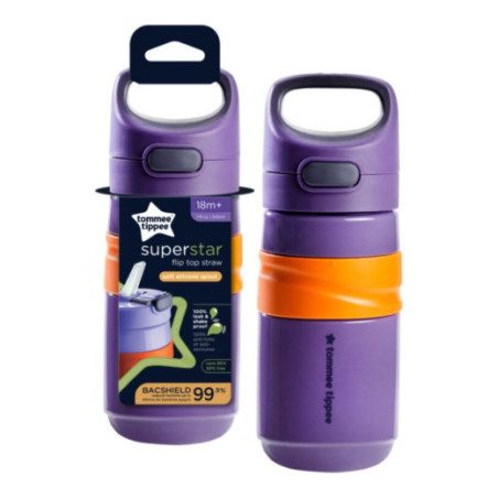 TOMMEE TIPPEE TTP447865 Sportinis buteliukas 18m+ Fliptop violetinės spalvos