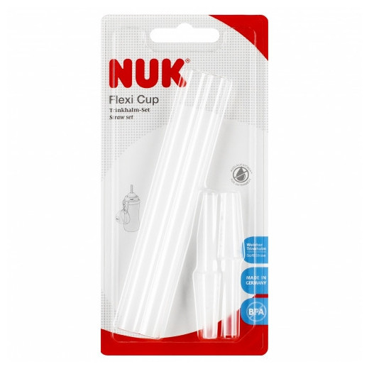 NUK 255562 FLEXI CUP šiaudelis